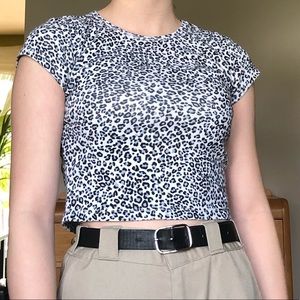 Brandy Melville cheetah print top